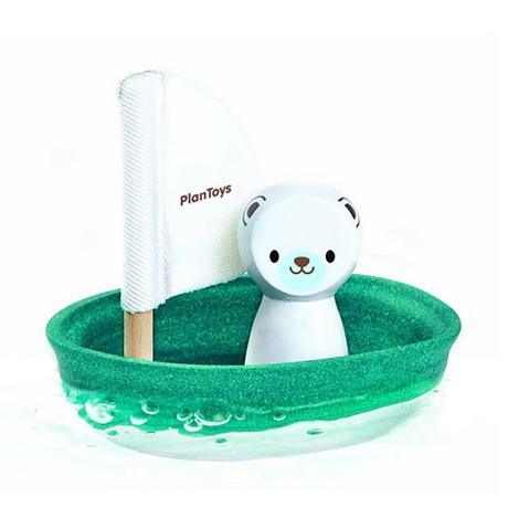 Plantoys  Barca a vela - Orso polare 