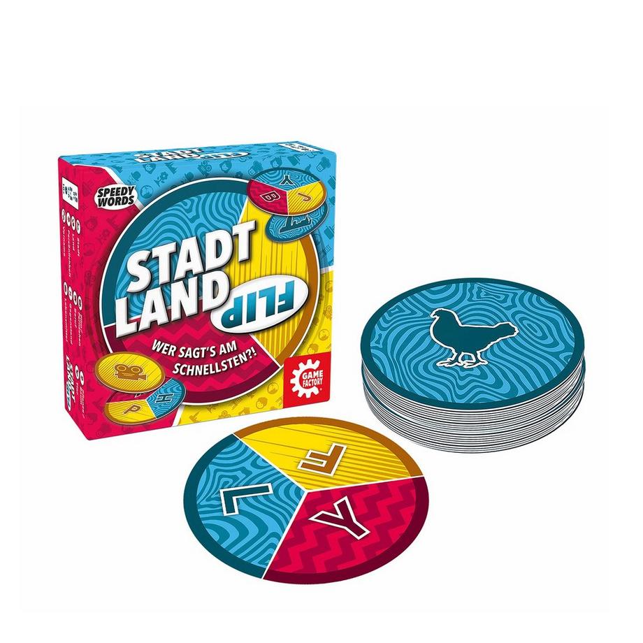 Game Factory  Stadt Land Flip, Tedesco 