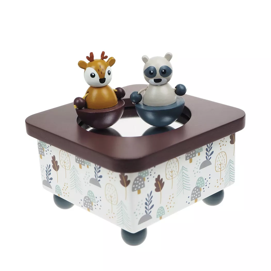 Spielba - Idis Musikdose Waschbär & Reh, Multicolor