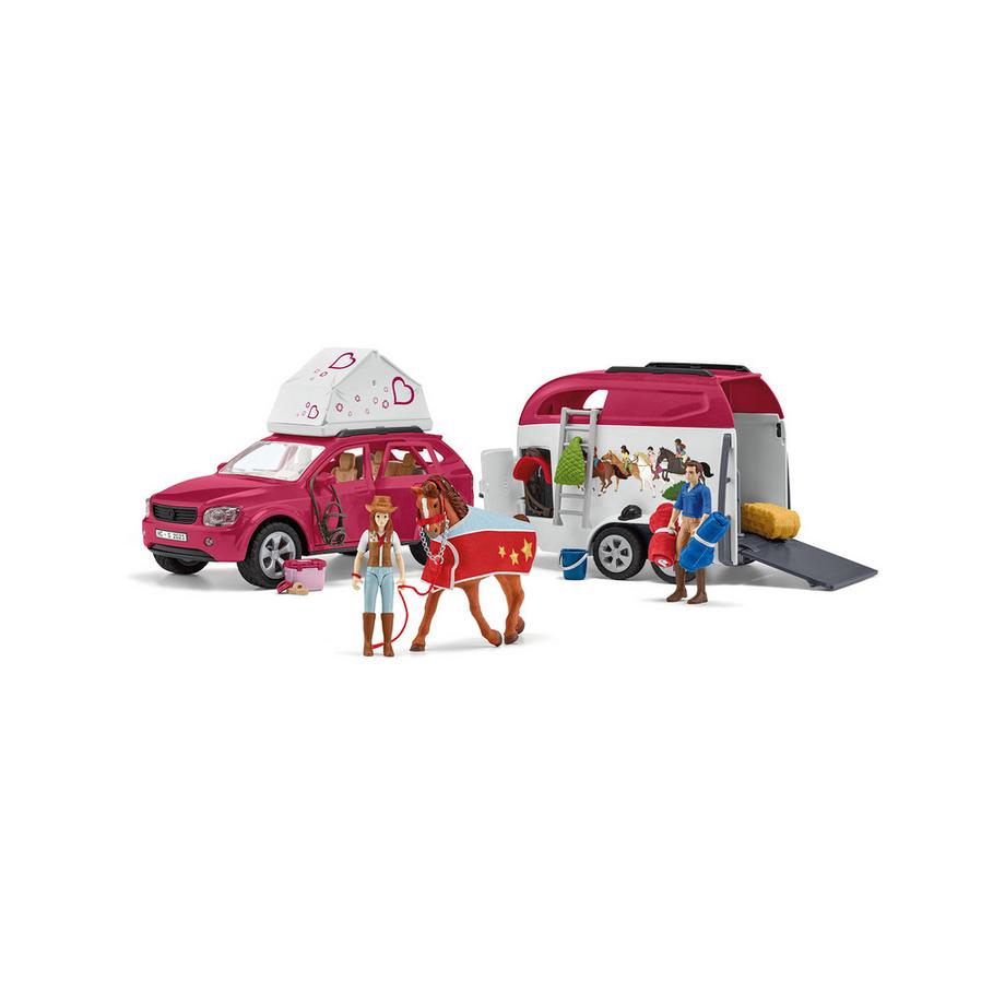 Schleich  42535 Abenteuer mit Auto und Pferdeanhänger 