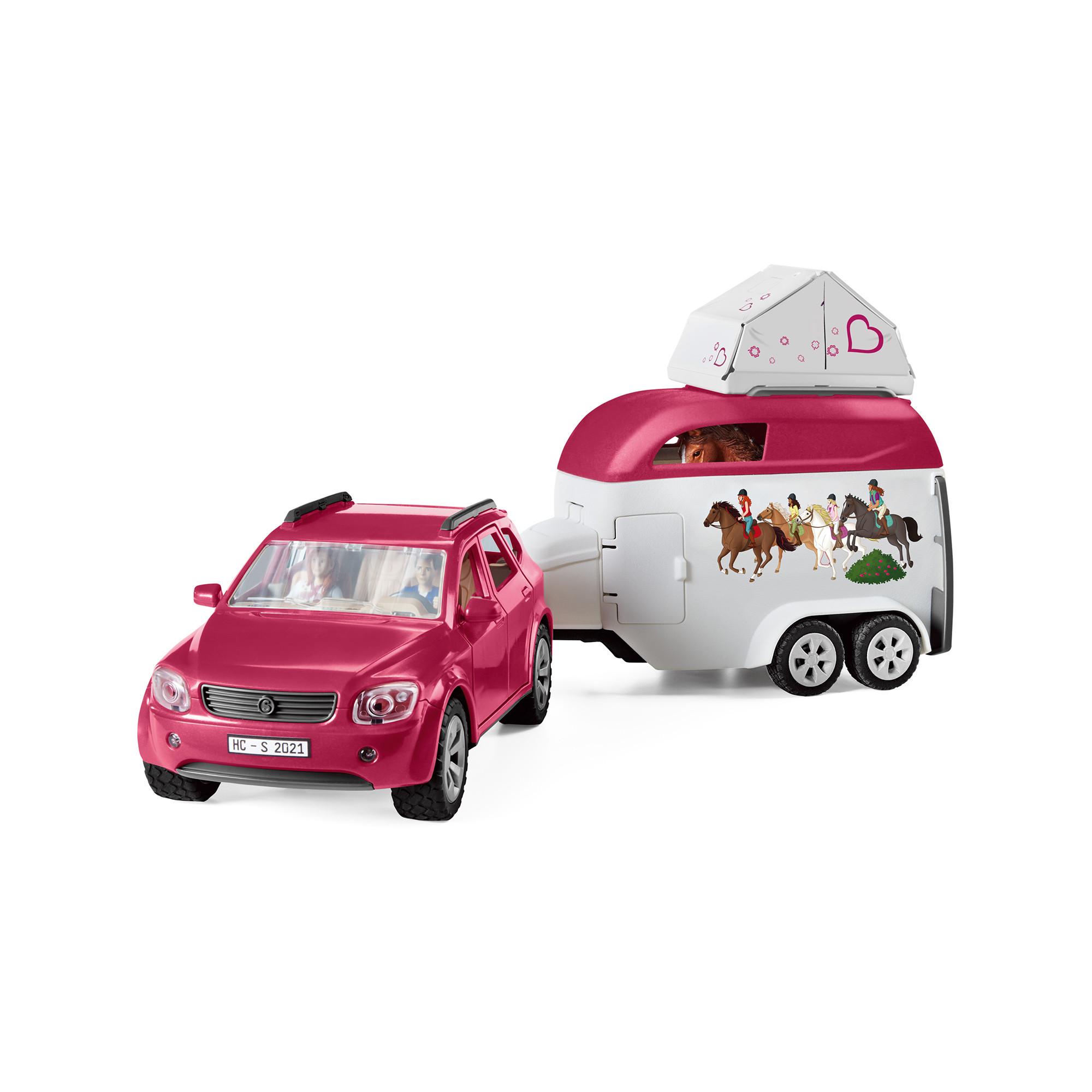 Schleich  42535 À l’aventure en voiture avec van attelé 