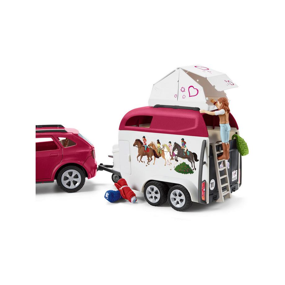 Schleich  42535 Abenteuer mit Auto und Pferdeanhänger 