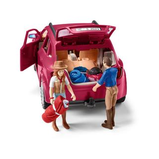 Schleich  42535 À l’aventure en voiture avec van attelé 