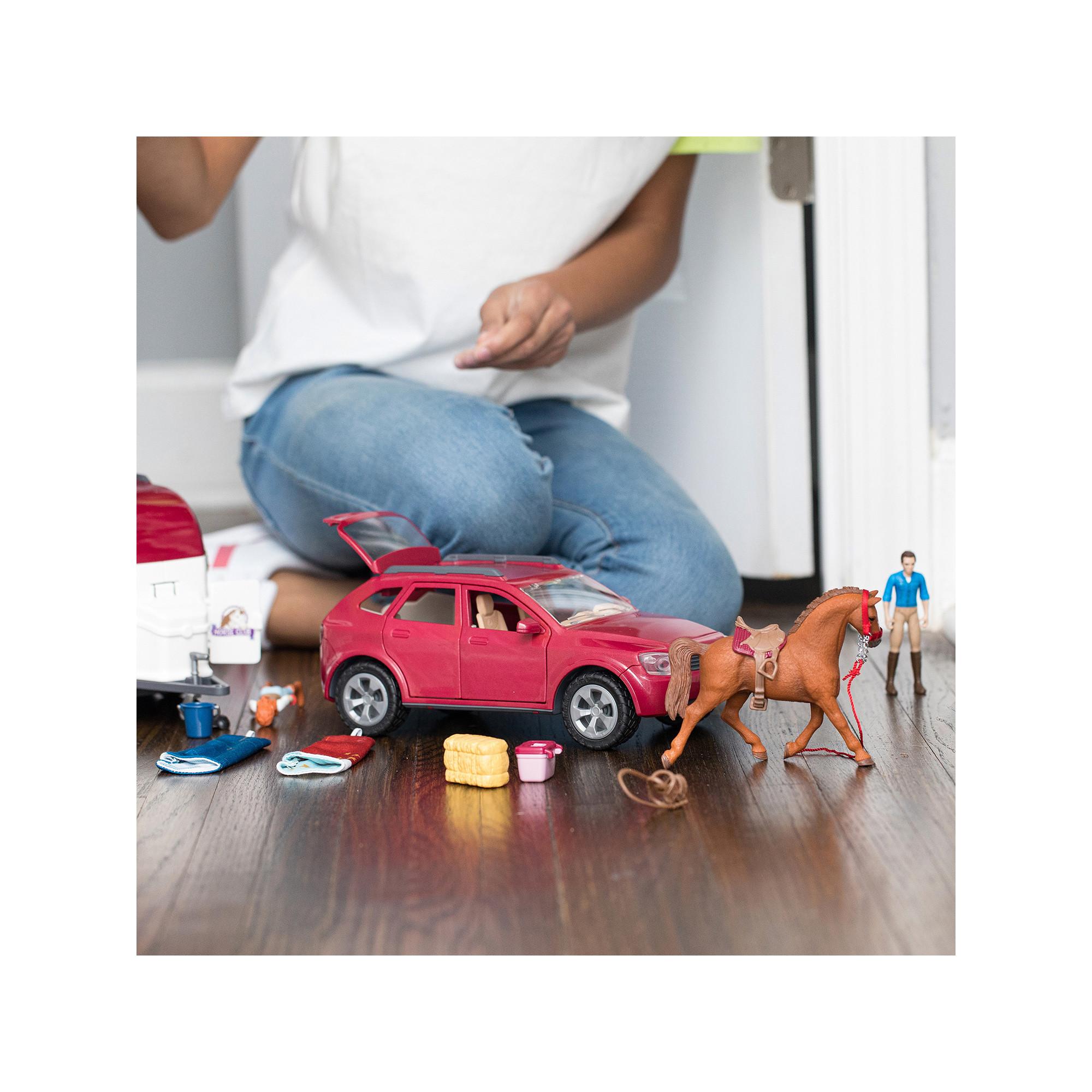 Schleich  42535 À l’aventure en voiture avec van attelé 