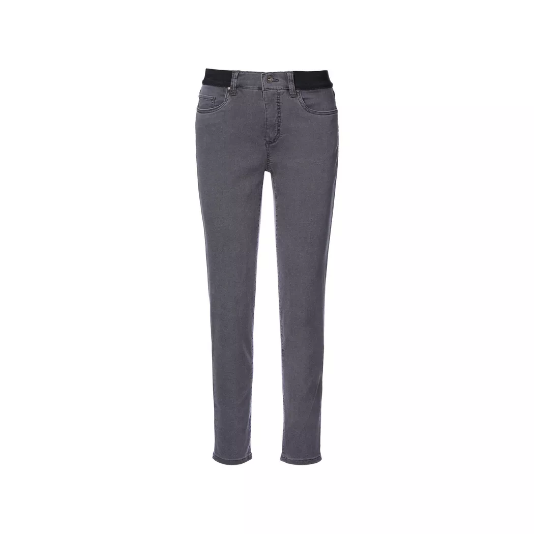Anna Montana - 5-Pocket Hose, Slim Fit, für Damen, Grau, Größe 40