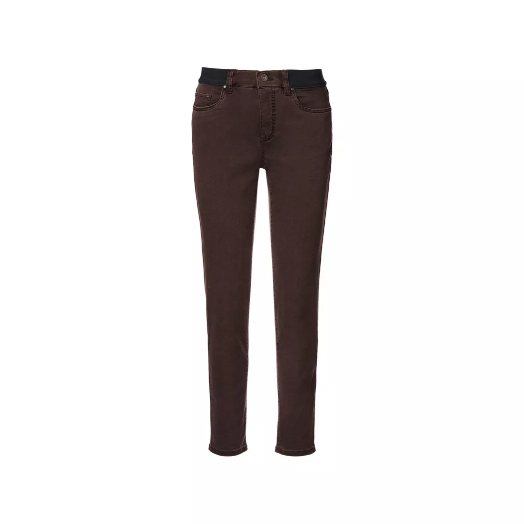 Anna Montana - 5-Pocket Hose, Slim Fit, für Damen, Braun, Größe 44