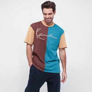 KARL KANI Signature Block Tee brown/ petrol/ blue/ sand T-Shirt 