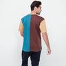 KARL KANI Signature Block Tee brown/ petrol/ blue/ sand T-Shirt 