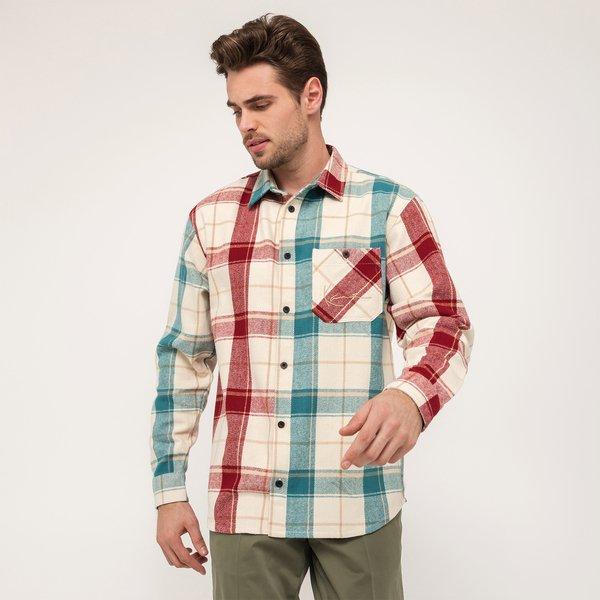 KARL KANI Hemd, langarm Chest Signature Block Flannel Shirt multicolor Multicolor