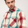 KARL KANI Hemd, langarm Chest Signature Block Flannel Shirt multicolor Multicolor