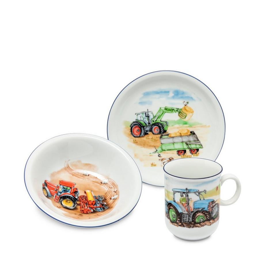 Seltmann Mein Traktor Kindergeschirr, 3-teilig 