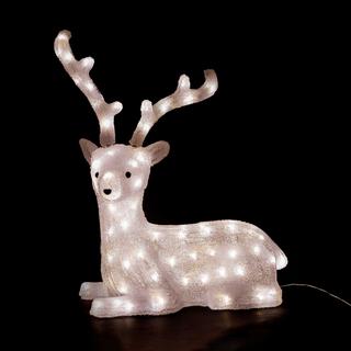 NA Decorazione luminosa natalizia Acryl Rentier 100LED 