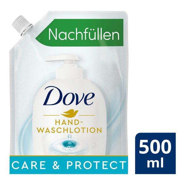 Dove Reiswasser & Lotusblüte Pflegende Hand-Waschlotion Care & Protect Nachfüllbeutel 