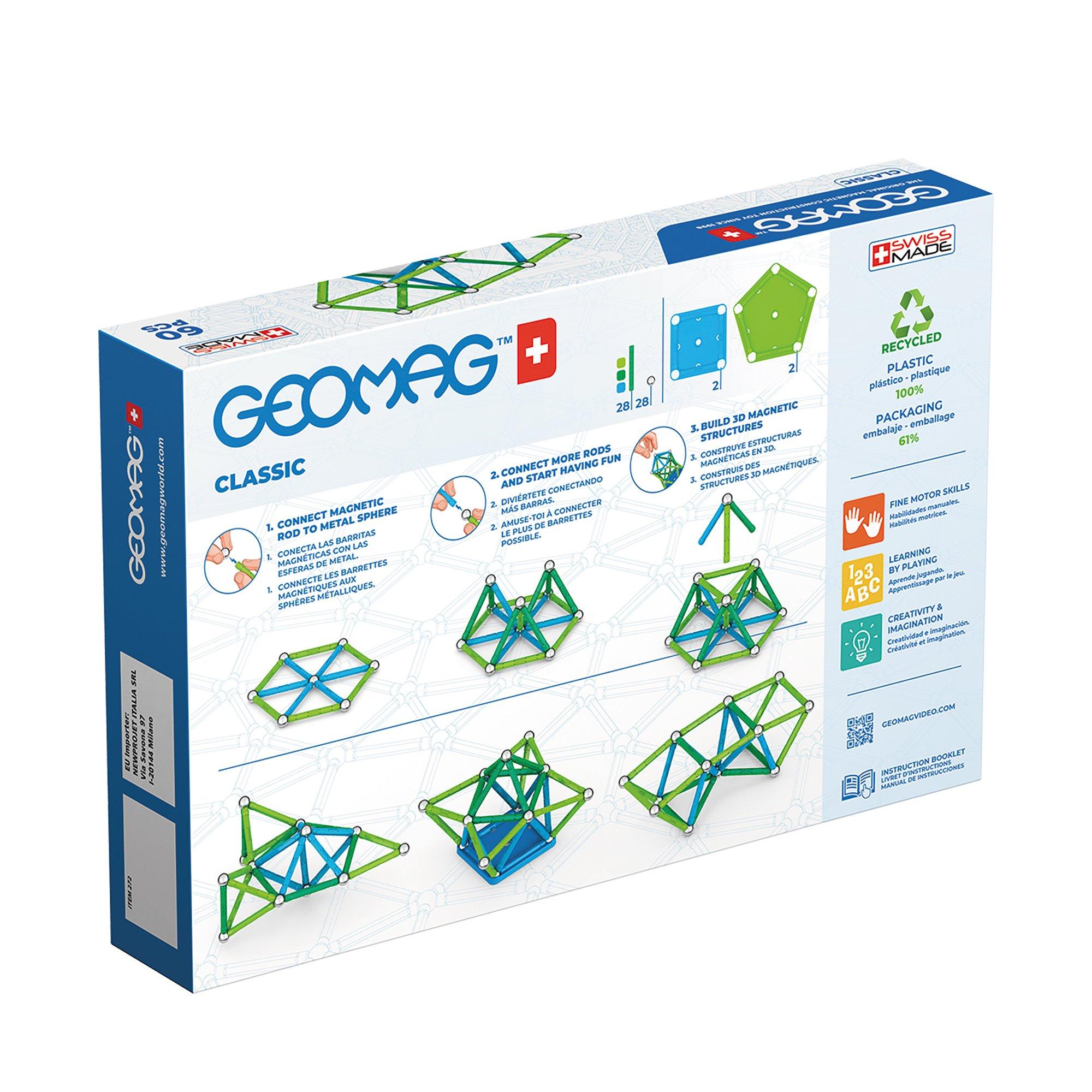 Geomag  Classic Green Line, 60 pièces 