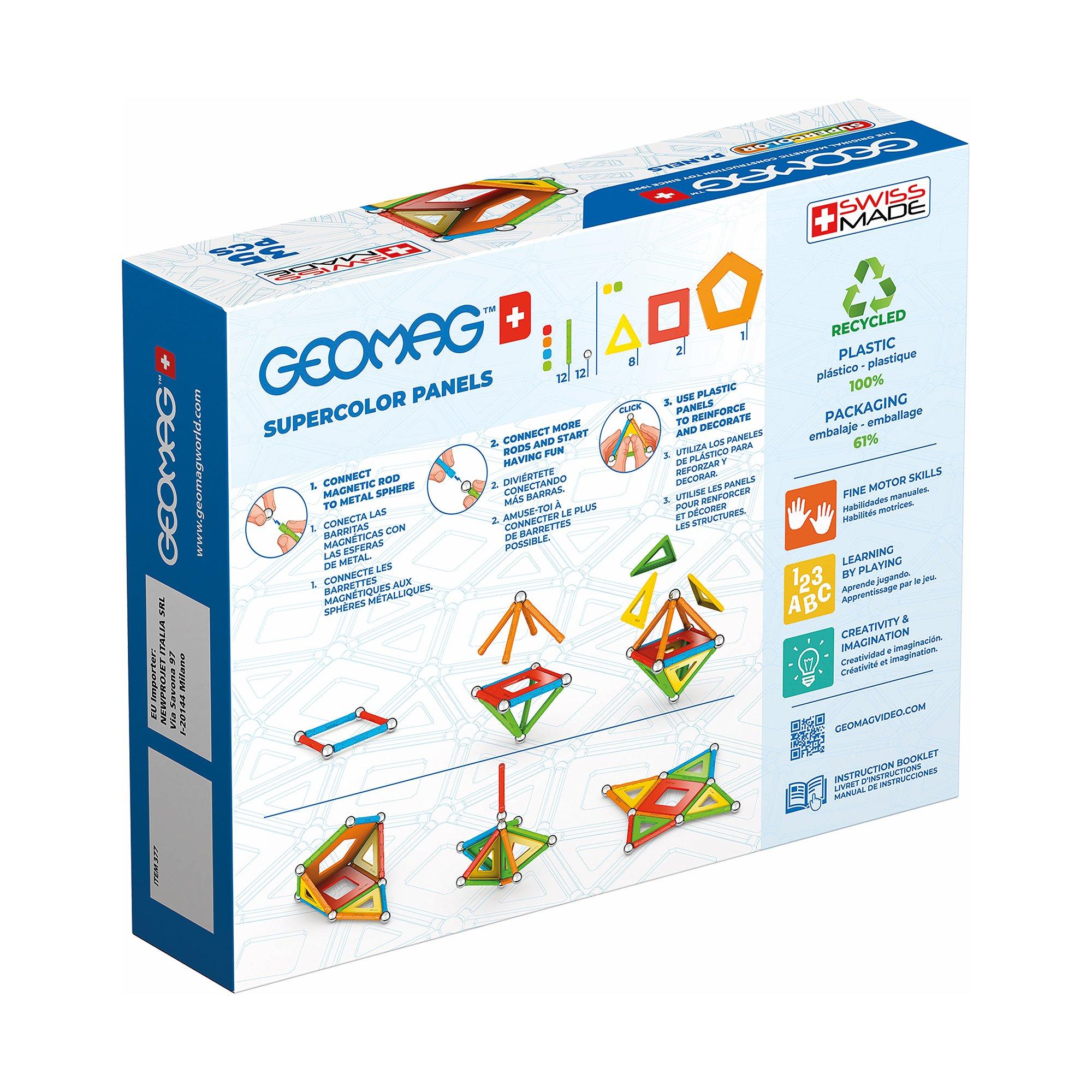 Geomag  Green Line Supercolor, 35 Stück 