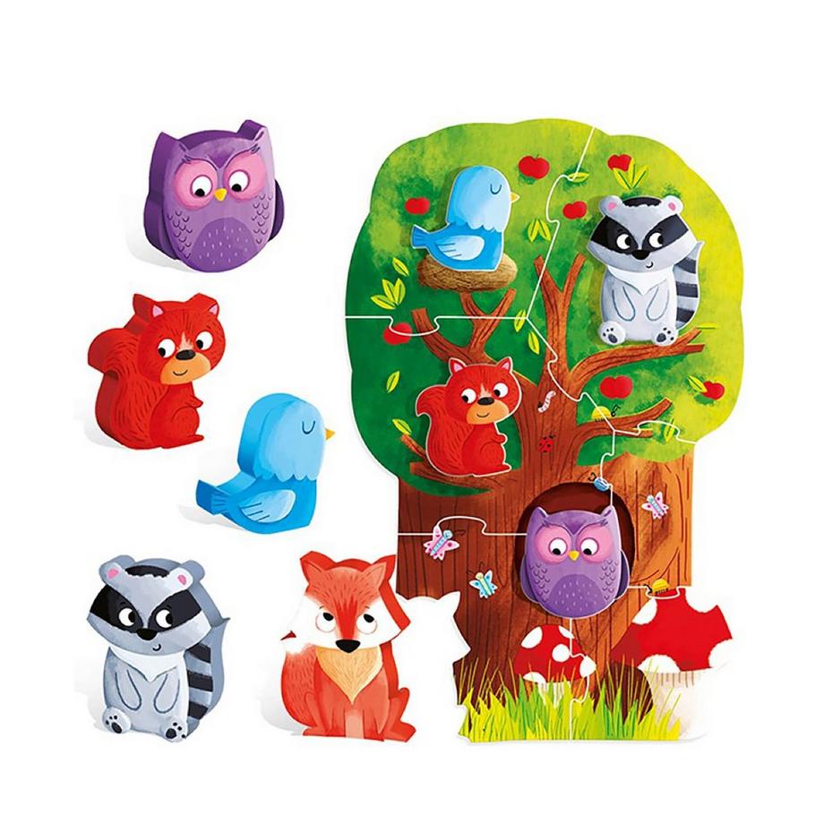 HEADU  Puzzle forestier Montessori 