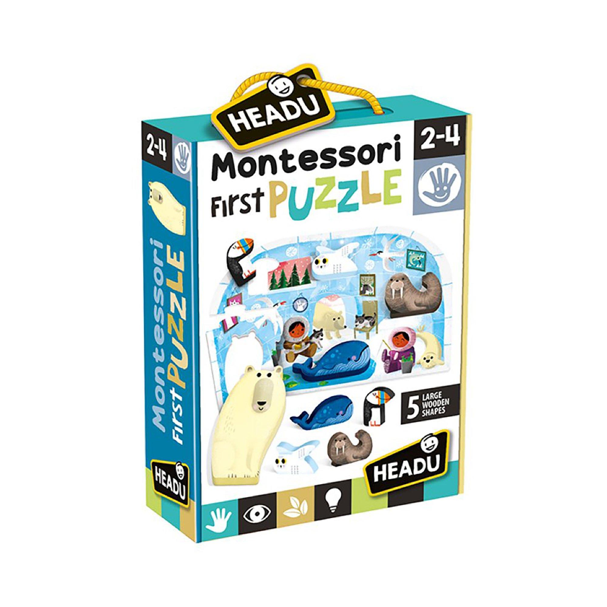 Image of HEADU Montessori Puzzle Nordpol