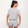 UNDER ARMOUR Project Rock Cropped T-Shirt Grigio Misto