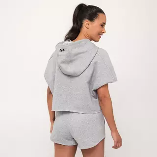 UNDER ARMOUR Project Rock Cropped Hoodie Grigio Misto