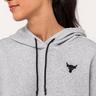 UNDER ARMOUR Project Rock Cropped Hoodie Grigio Misto