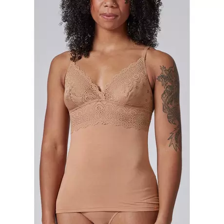 Skiny Every Day In Bamboo Lace Top, spalline sottili Bronzo