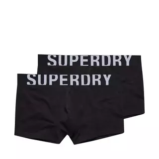 Superdry Culotte, confezione doppia Trunk Dual Logo Double Pack Black