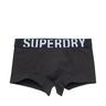 Superdry Pack duo, boxers Trunk Dual Logo Double Pack Black