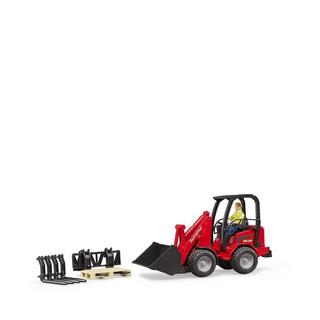 bruder  Chargeur agricole Schäffer 2630 avec figure et accessoires 