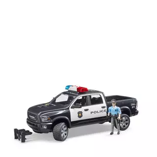 bruder RAM 2500 Police Pickup con Policeman 1:16