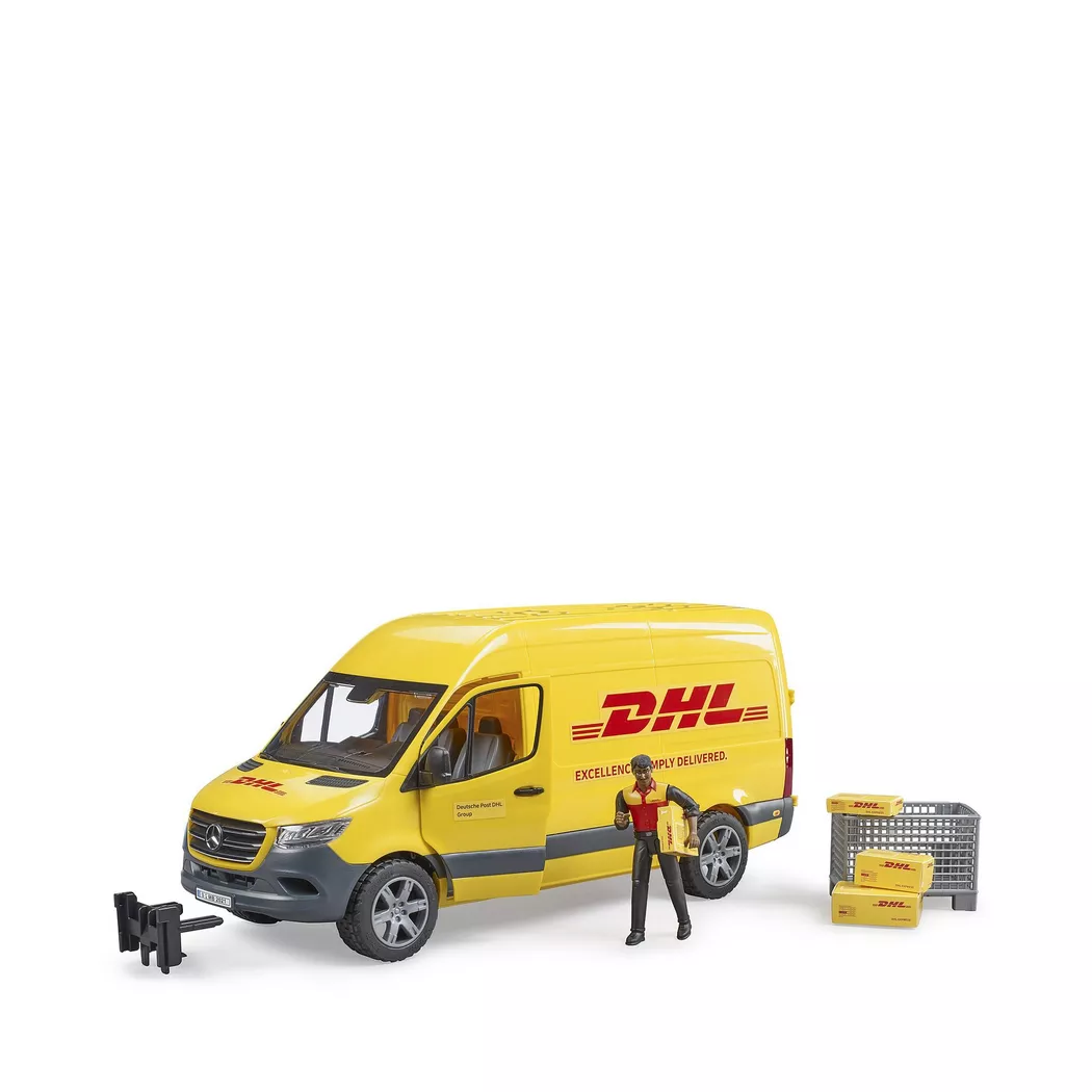 Bruder Mercedes Sprinter DHL Van with Driver - Scale 1/16