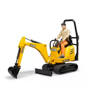 JCB Micro Excavator 8010 CTS et travailleur de la construction 