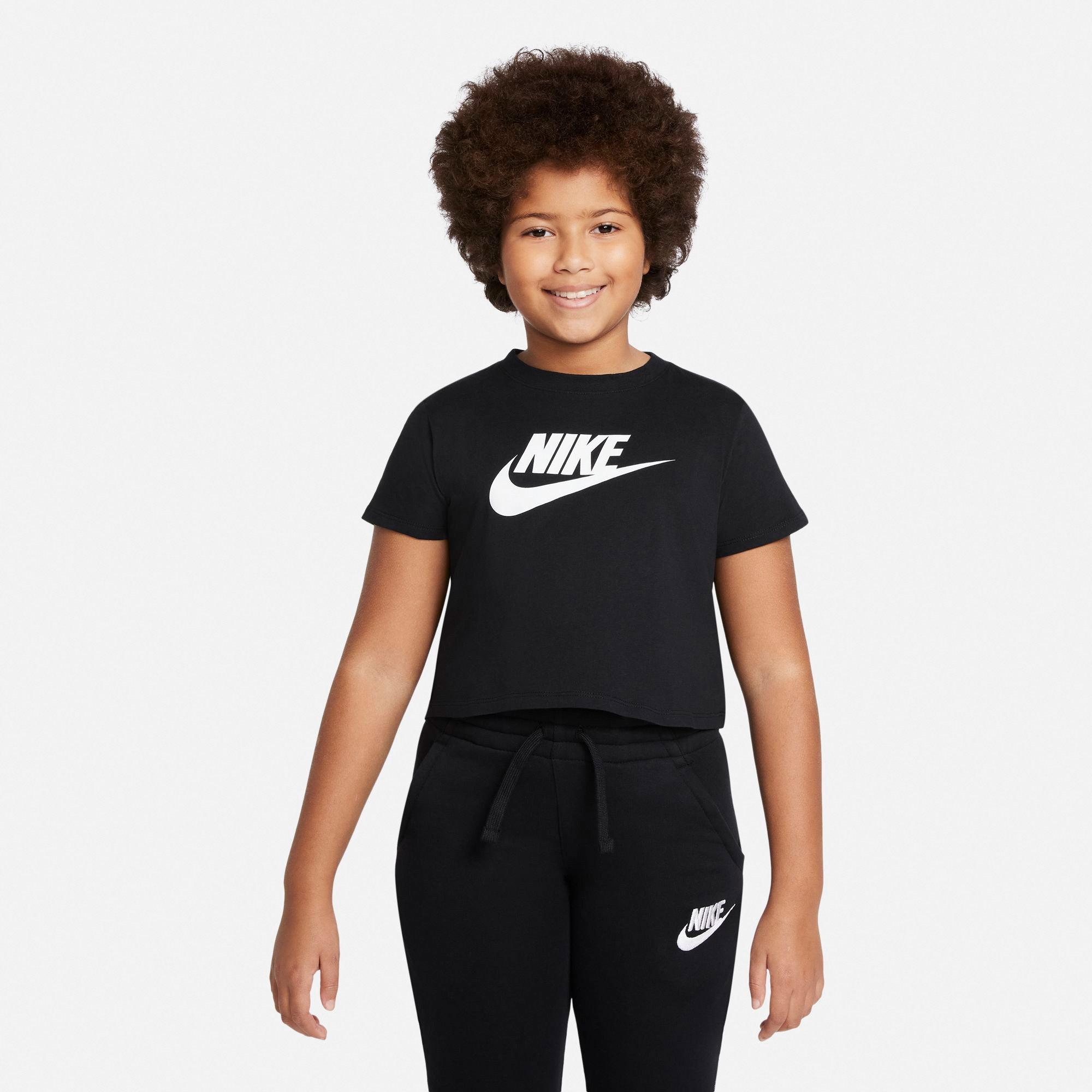 Image of T-shirt, Kurzarm Mädchen Schwarz Bedruckt XL