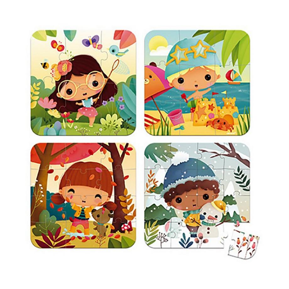 Janod  Puzzles evolutifs - les 4 saisons 