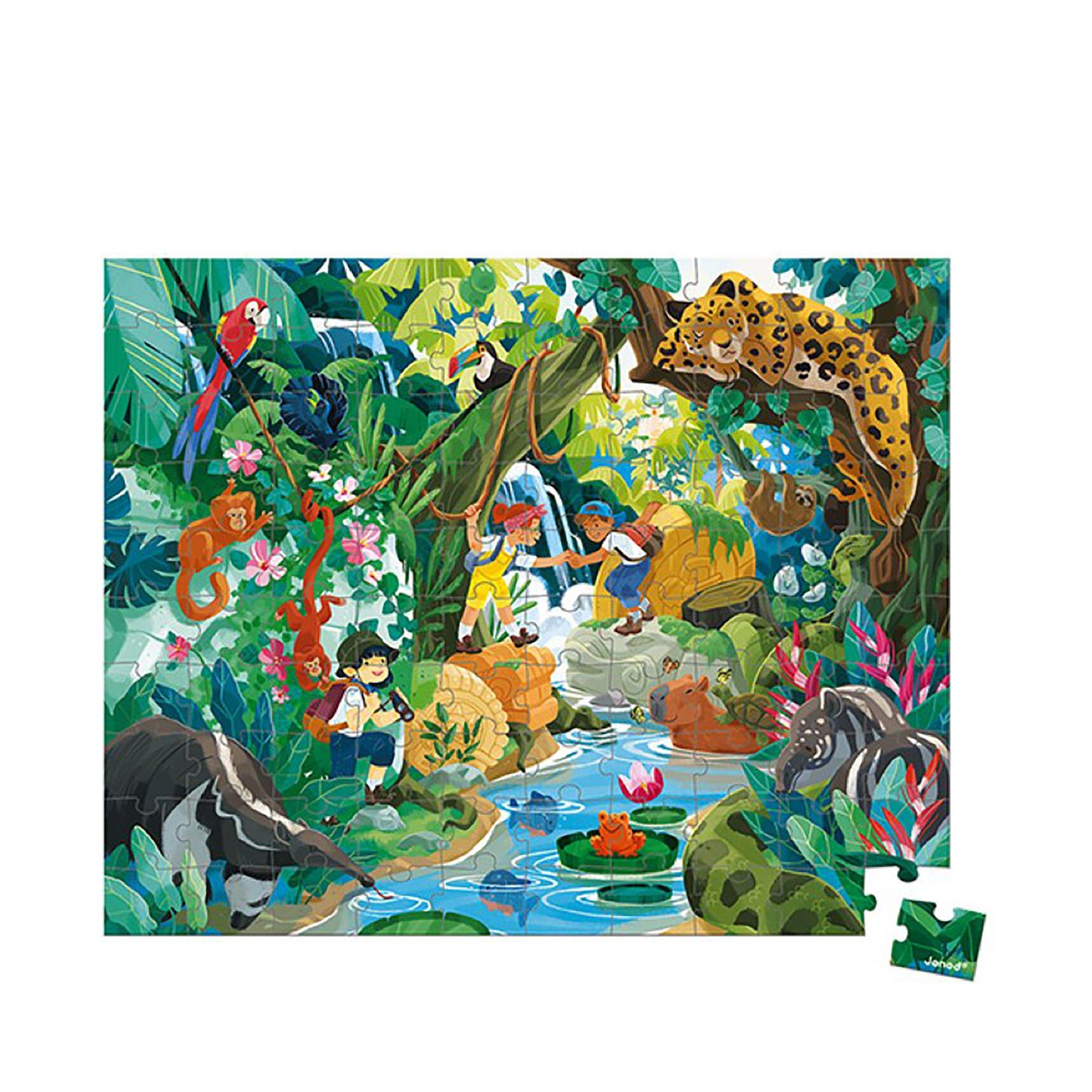 Janod  Puzzle Urwald-Abenteuer Inca 