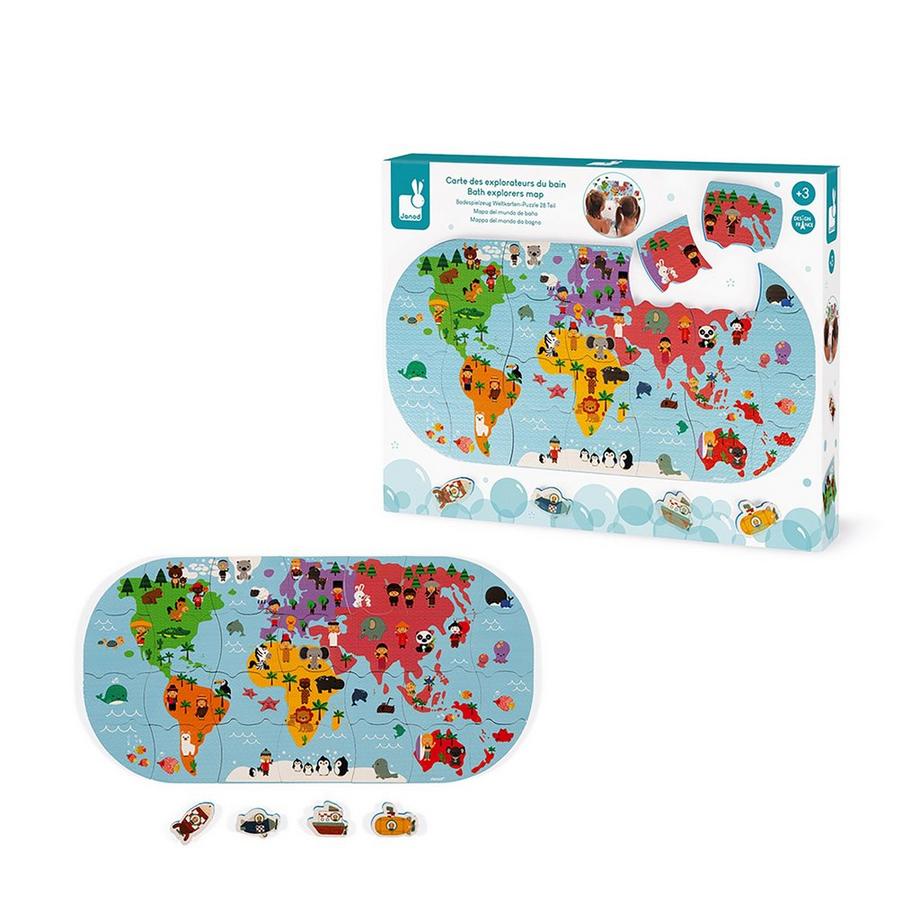 Janod  Carte des explorateurs du bain 