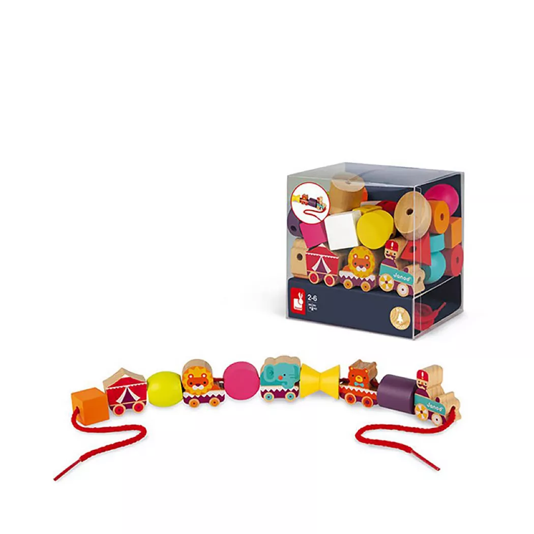 Janod - Fädelspiel Zirkus, Multicolor