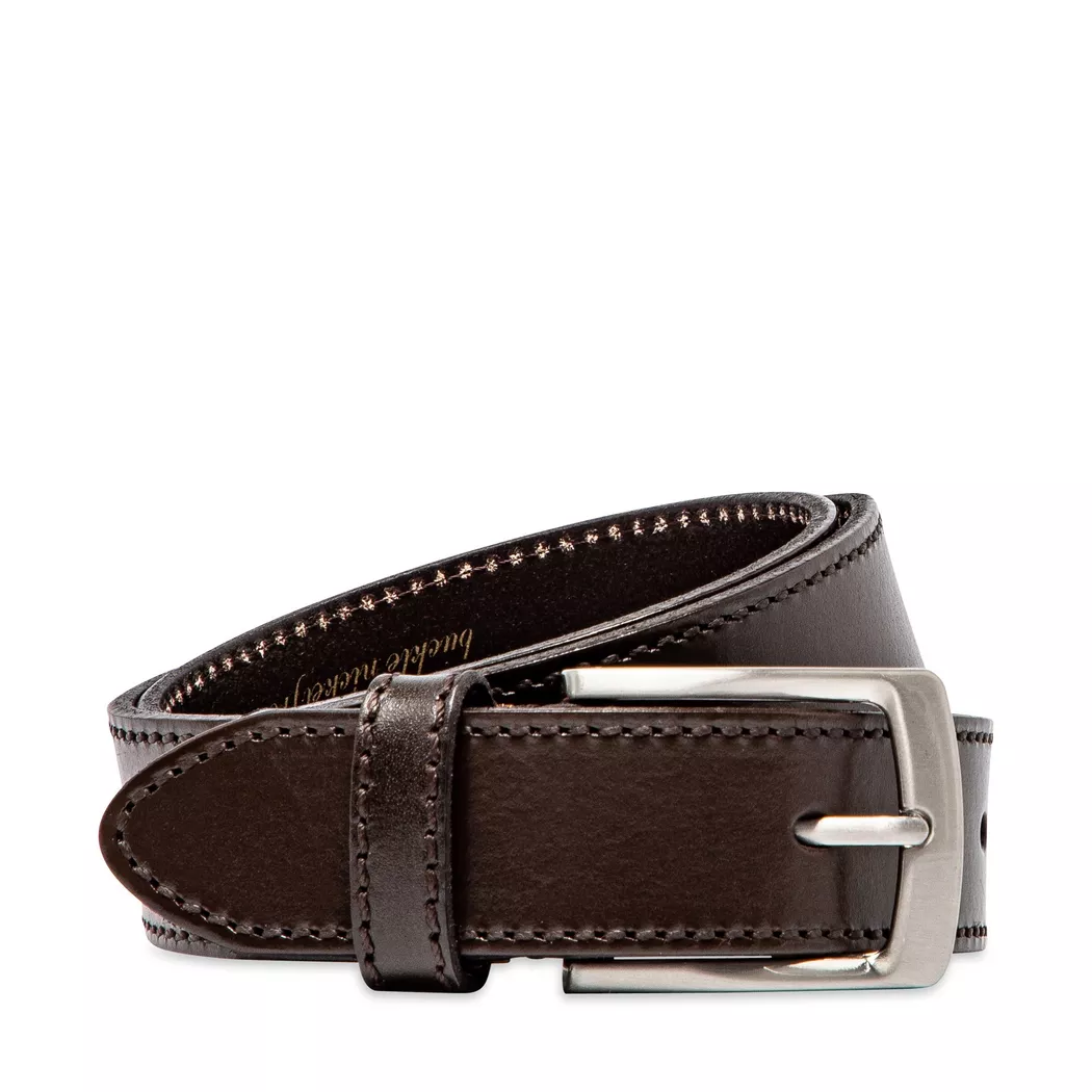 Manor Man - Ledergürtel, für Herren, Braun, Größe 100