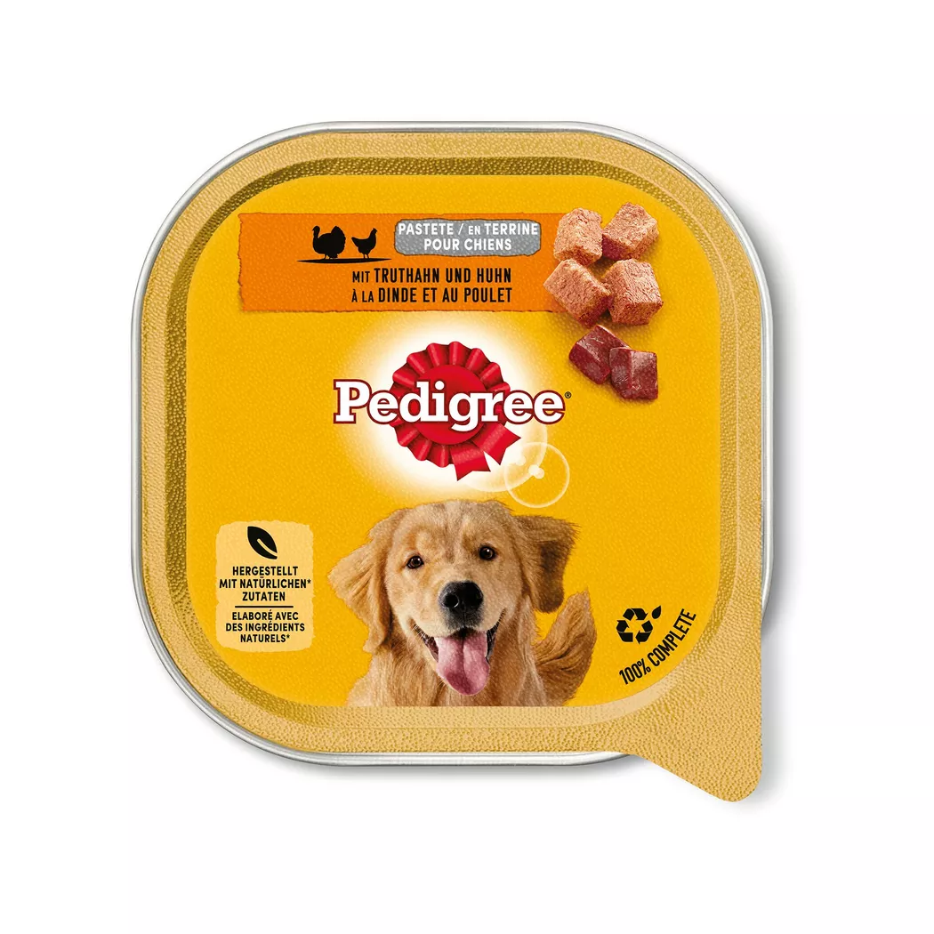 Pedigree -  Adult in Terrine mit Truthahn & Poulet Schale 300g, 300 g