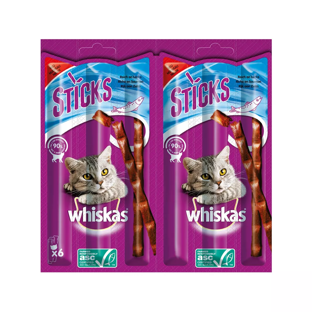 whiskas - Whiskas Sticks Lachs 6x6g, 36g