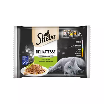 Sheba Delikatesse in Gelee Feine Vielfalt Beutel 4x85g