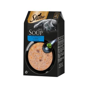 Sheba Classic Soup aux filets de thon 4x40g