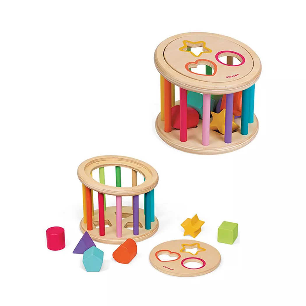 Janod - I Wood Formensortierbox, Multicolor
