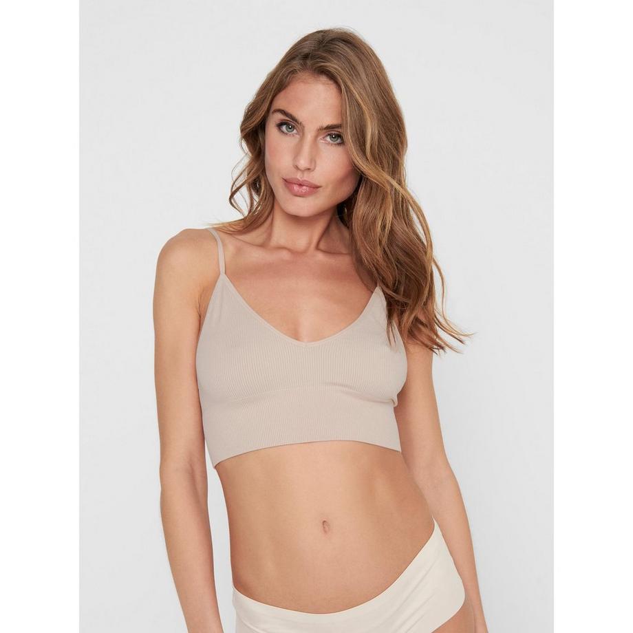 Only Lingerie Vicky Rib Seamless Bralette Côtelée  