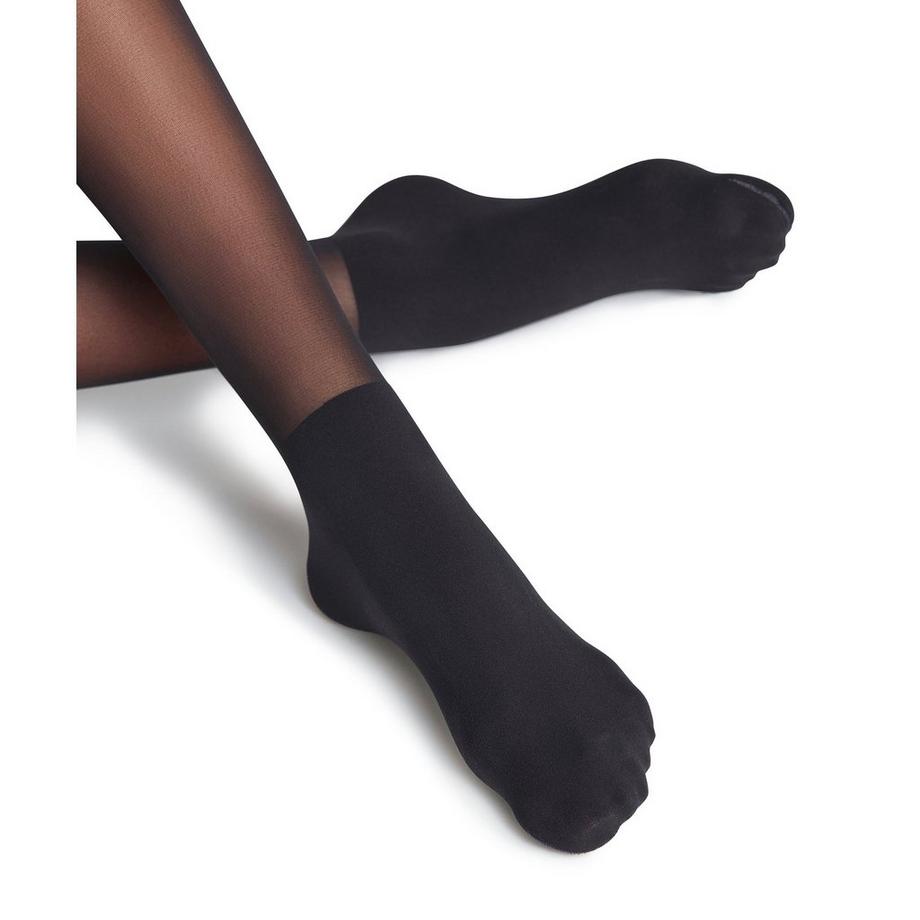 FALKE Collant avec chaussette de basket en peluche intégrée  