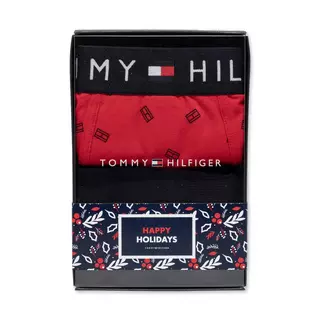 TOMMY HILFIGER Duopack, Pantys Trunk&Sock Set Gift Box XMAS Rot