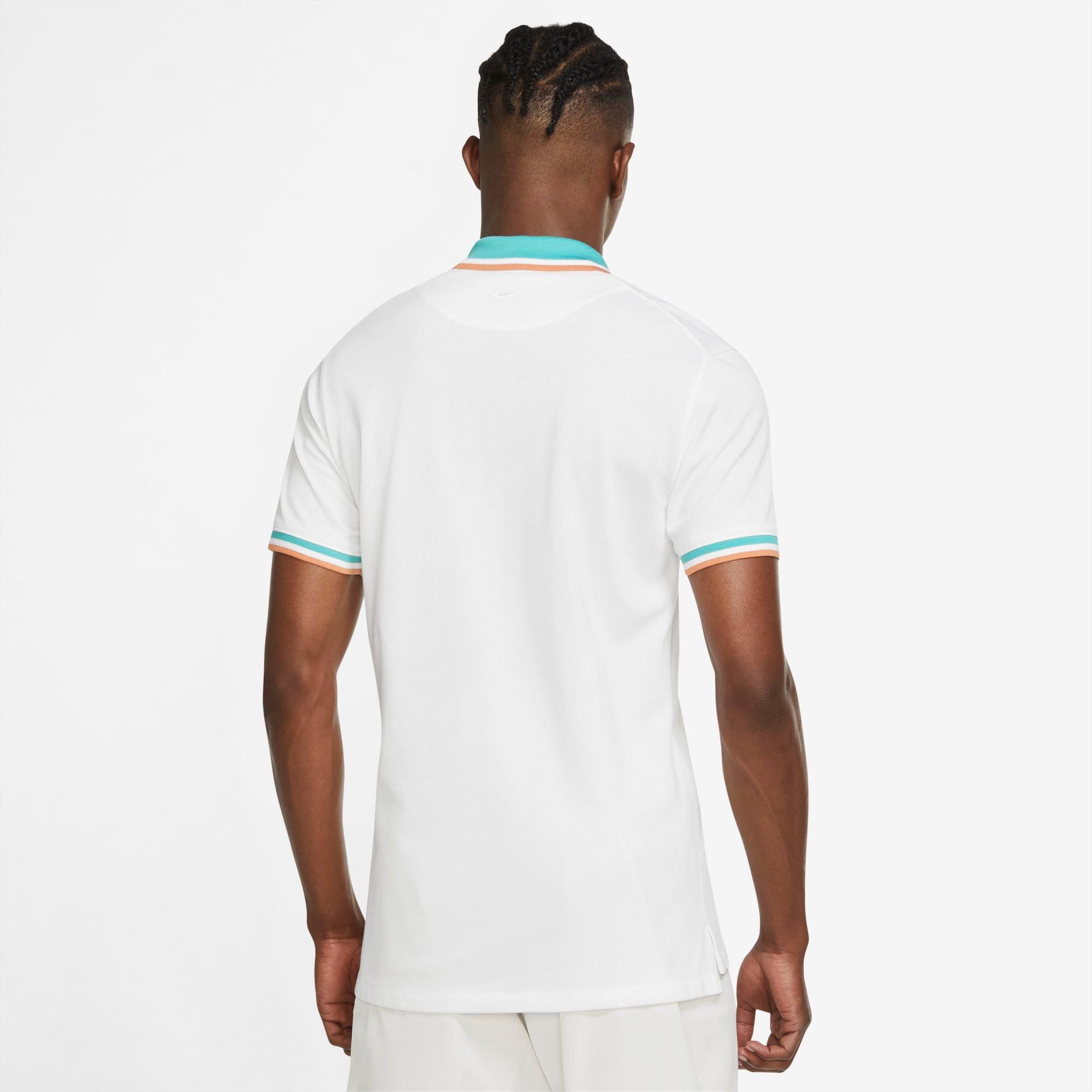 NIKE POLO DF HERITGE SLIM2 Poloshirt, kurzarm Weiss 2