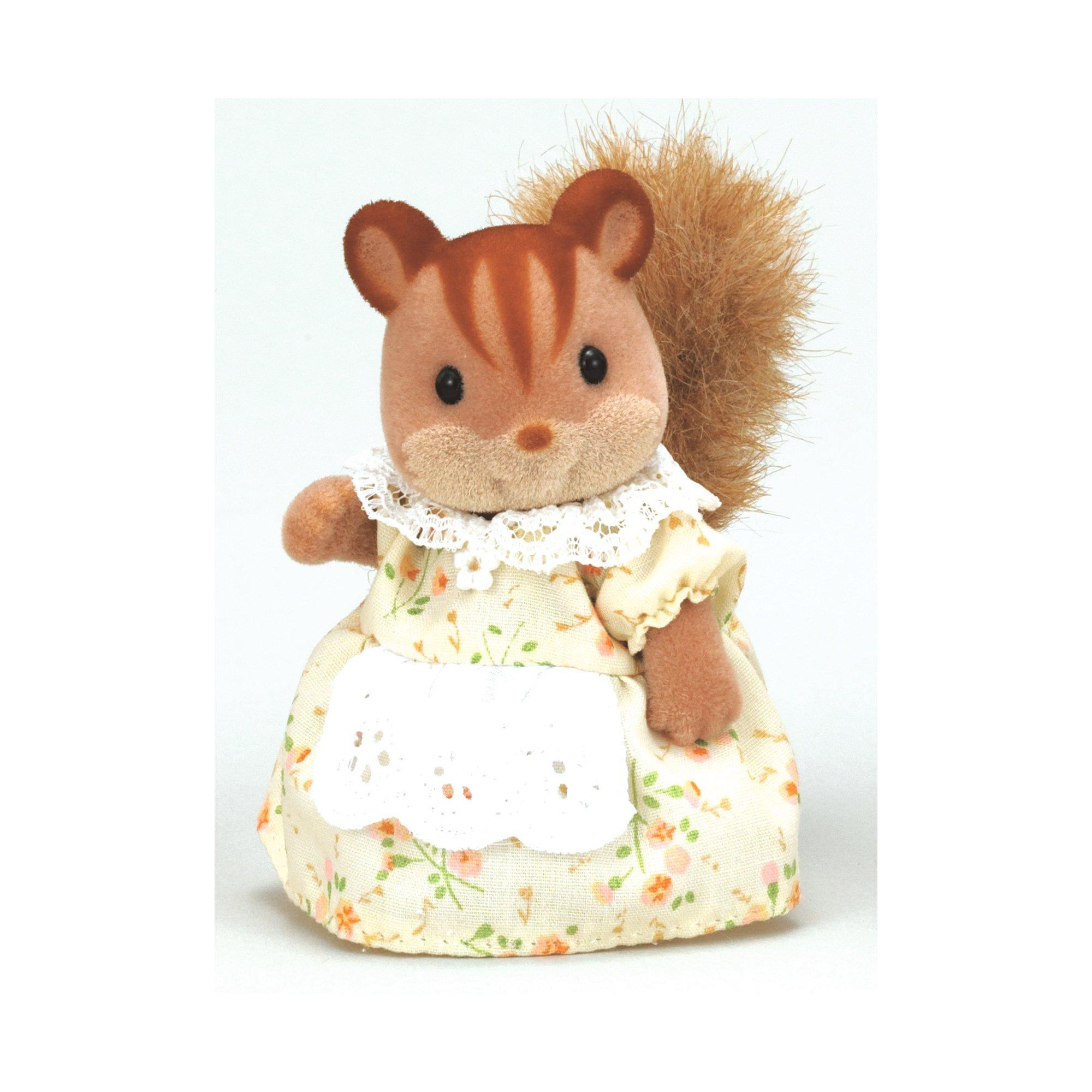 Sylvanian Families Walnuss Eichhörnchen Zwillinge – 2 Bewegliche Figuren, Ca. 4-6 Cm, Mit Zubehör