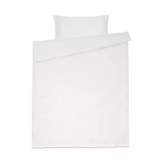Manor Taie d'oreiller Satin washed uni Blanc