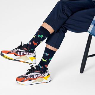 Happy Socks Puppy Love Wadenlange Socken  