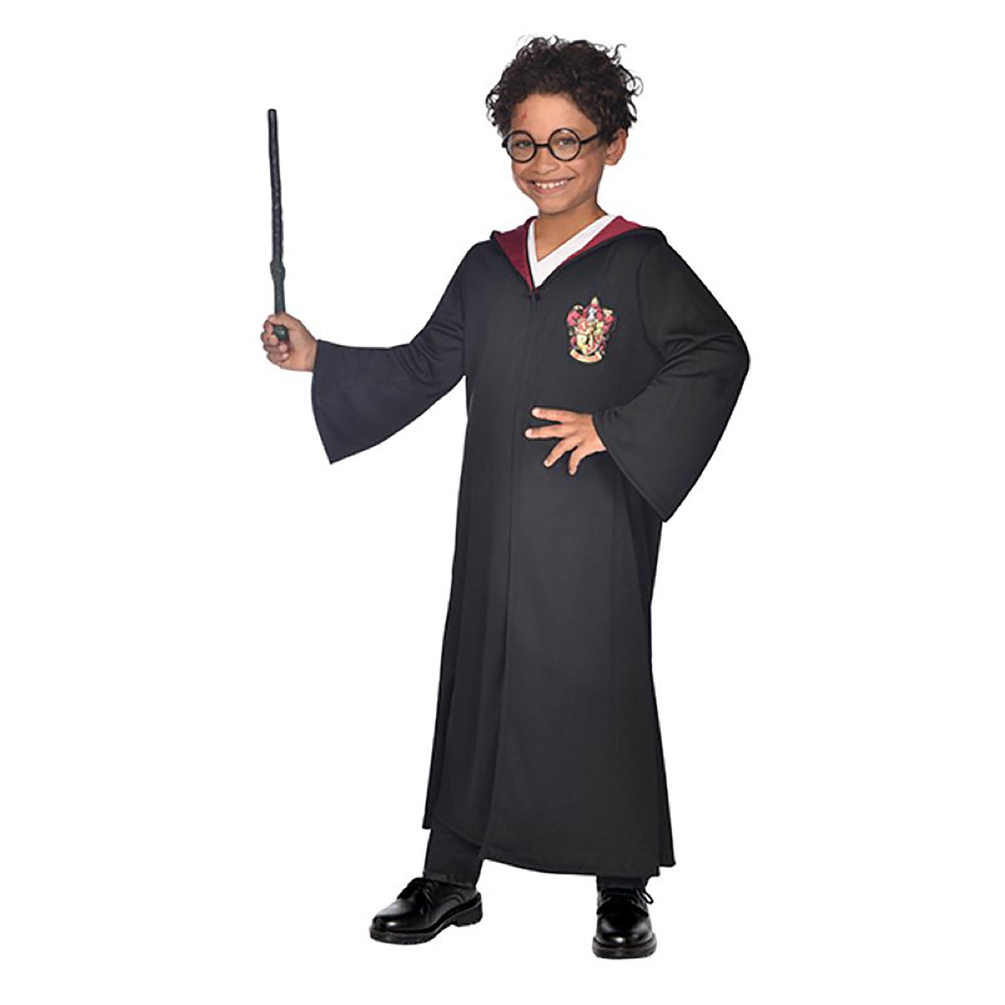 Image of amscan Harry Potter Kostüm mit Brille und Zauberstab - XS